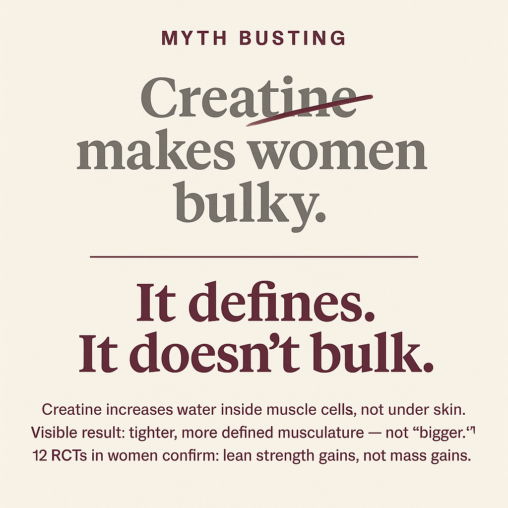 Myth-bust — creatine and bulk